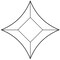 2-7/8" x 2-7/8" x 4-1/8" Pointed Star Glass Bevel - 4.7MM - 10 Pack